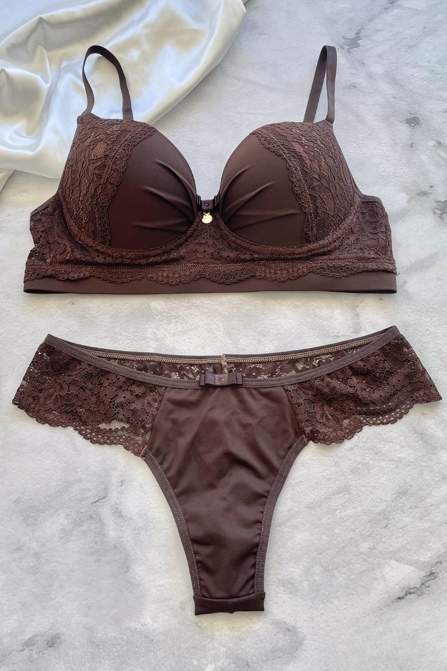 Conjunto de Lingerie Bojo Base Reforçada Fio Duplo Microfibra