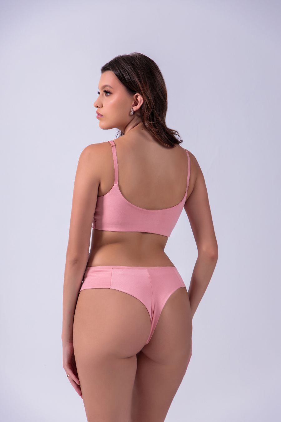 Conjunto de Lingerie em Algodão com Top e Calcinha Duplo - Imagem 4