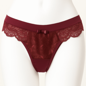 Calcinha em Microfibra com Recorte de Renda