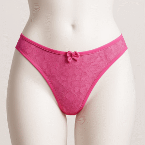 Calcinha Fio Duplo com Recortes de Renda