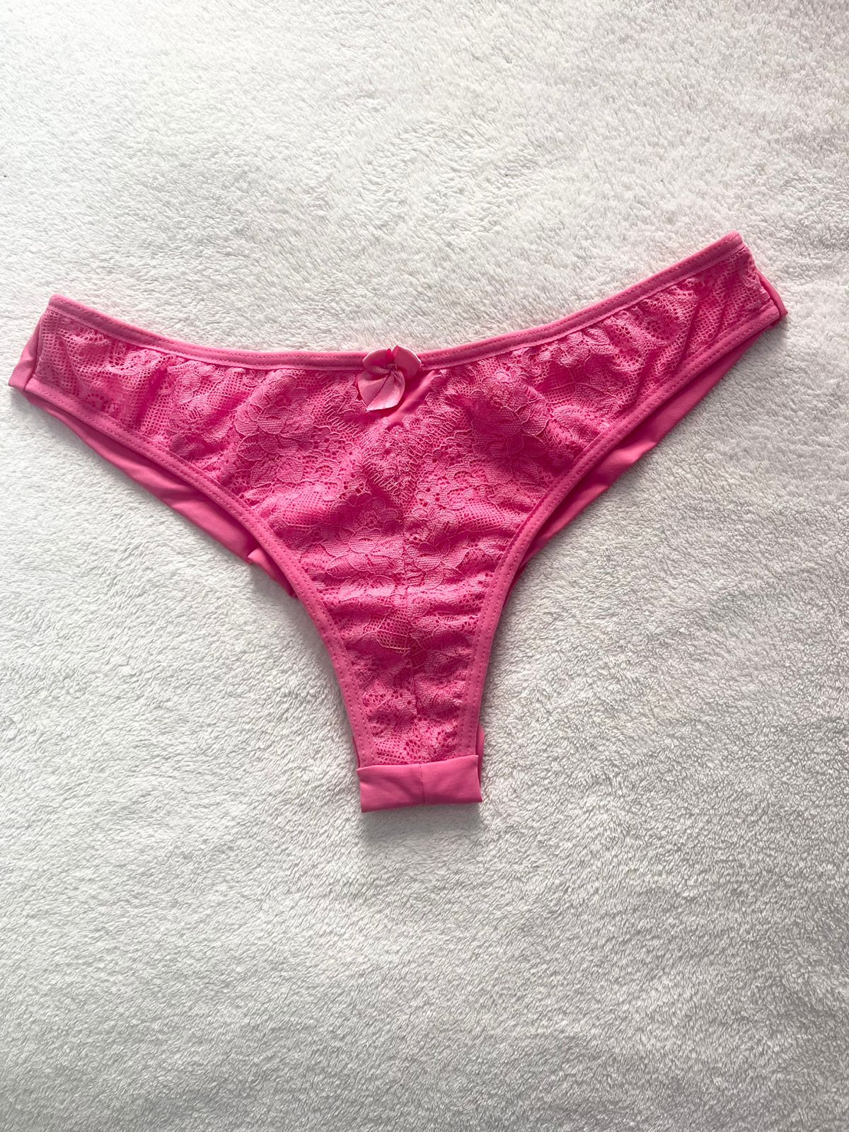 Calcinha Fio Duplo com Recortes de Renda - Imagem 4