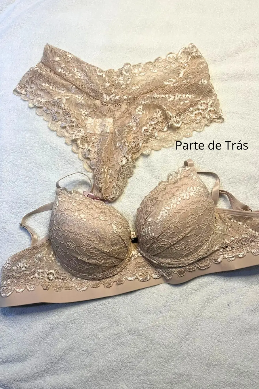Conjunto de Lingerie em Renda e Microfibra - Imagem 3